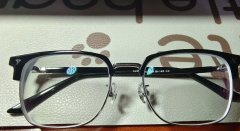 蔡司近视眼镜男款斯文半框度数散光防蓝光变色 眼镜度数为：右眼