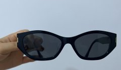 可可镜】海伦凯勒猫眼墨镜女高级感潮流窄框防紫外线墨镜H260